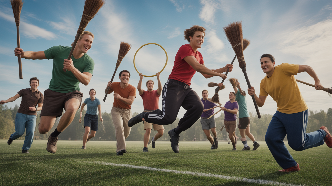 Le quidditch en vrai. « Mais vous faites comment pour le Vif d’or ? »