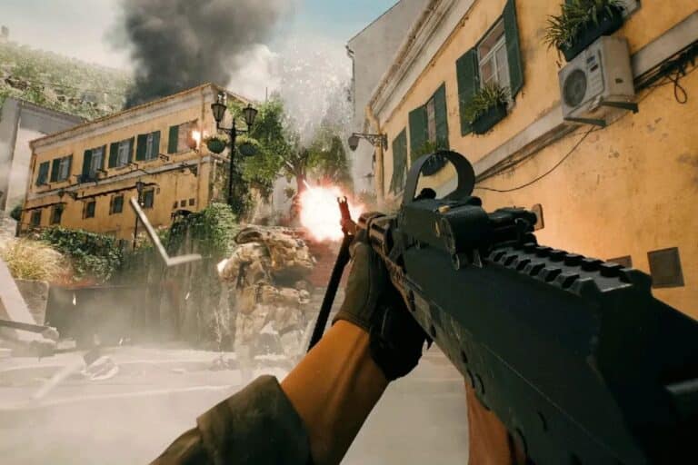 Jeu de tir militaire en zone urbaine.