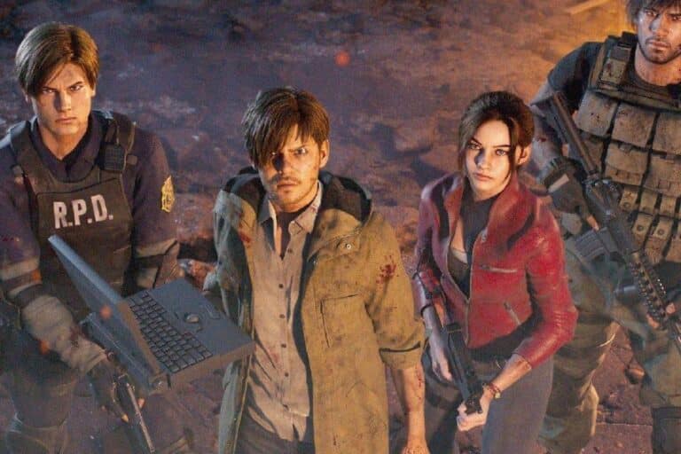 Personnages de jeu vidéo dans une scène intense