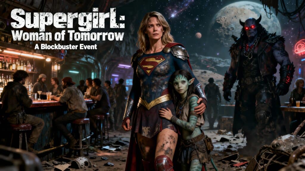 Supergirl protège une fille extraterrestre dans un bar.