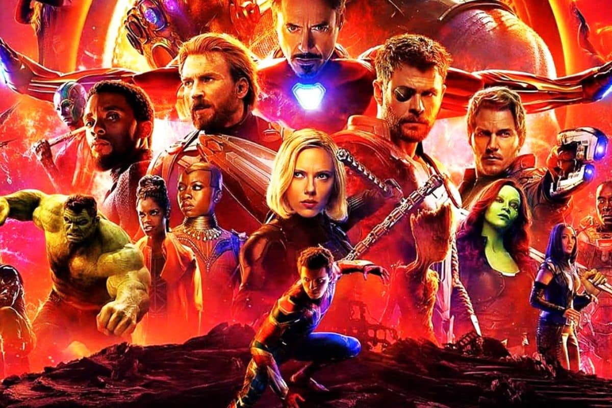 Affiche de super-héros colorée.