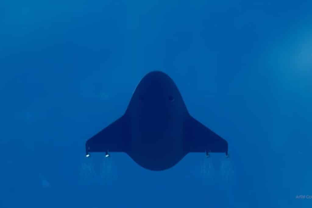 Submersible sous-marin dans l'océan