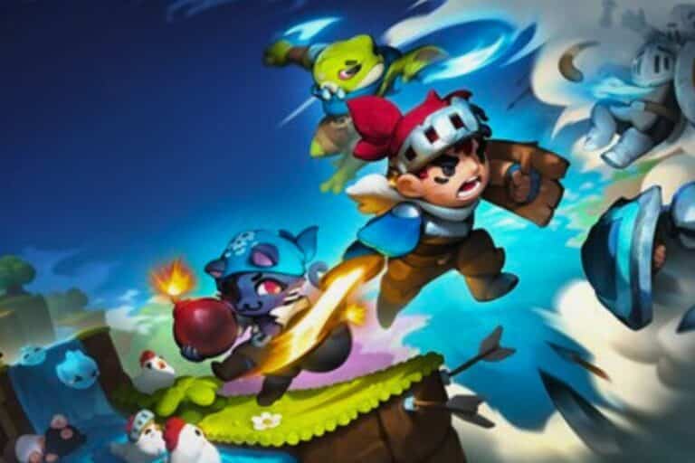 Personnages de jeu vidéo en combat dynamique.