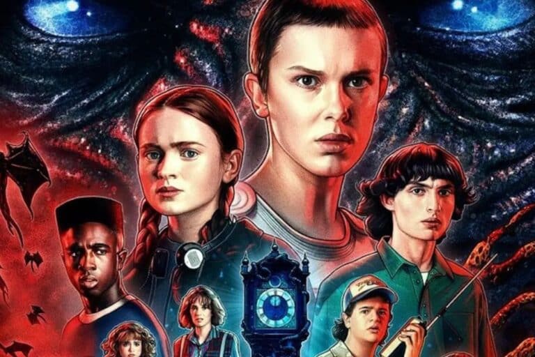 Illustration colorée de jeunes personnages mystérieux.