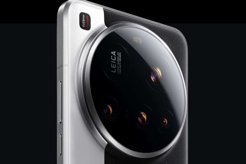 Gros plan appareil photo smartphone design moderne.