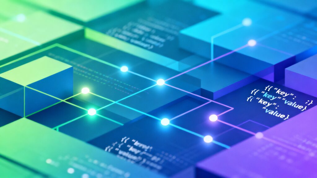 Illustration de données numériques connectées
