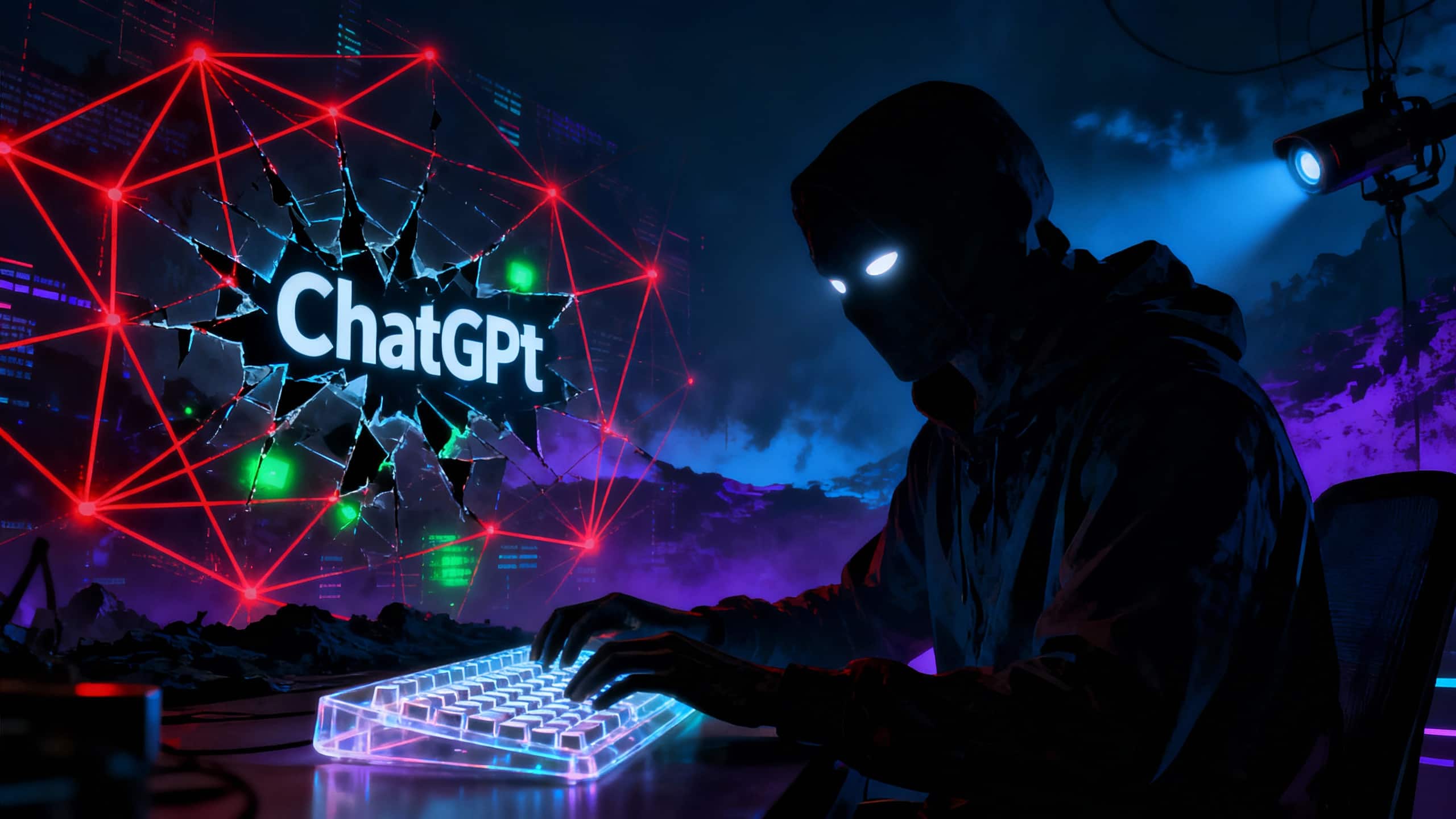 Personne tapant sur clavier, fond technologique.