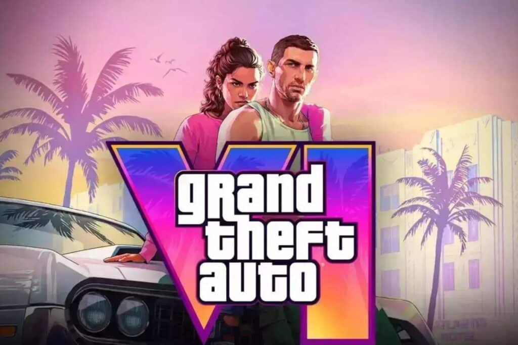 Affiche Grand Theft Auto VI, fond tropical