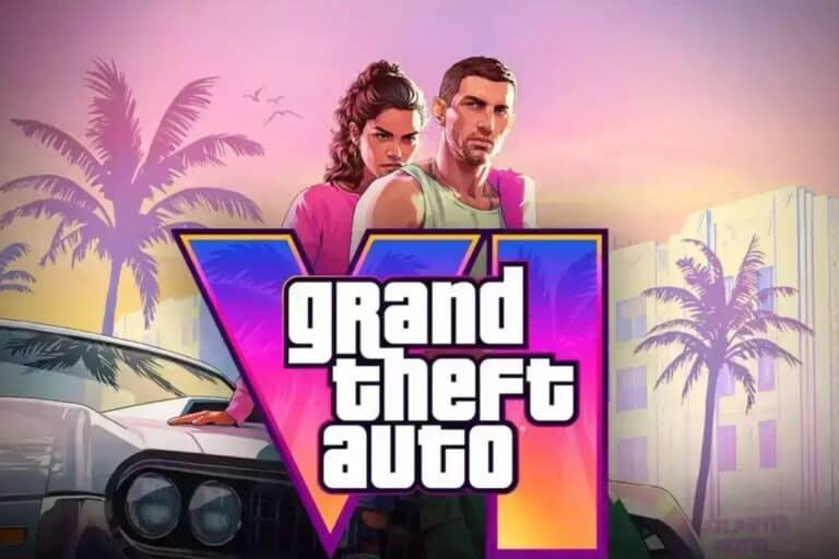 Affiche Grand Theft Auto VI, fond tropical