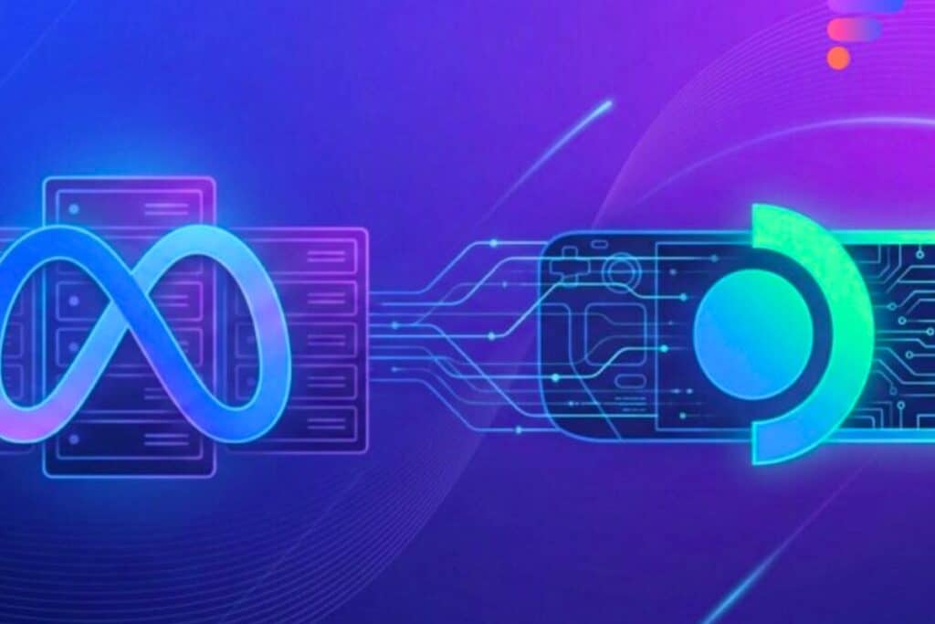 Illustration de connexion numérique futuriste.