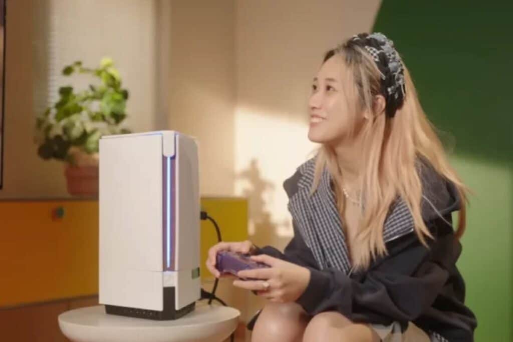 Personne joue à des jeux vidéo sur console.