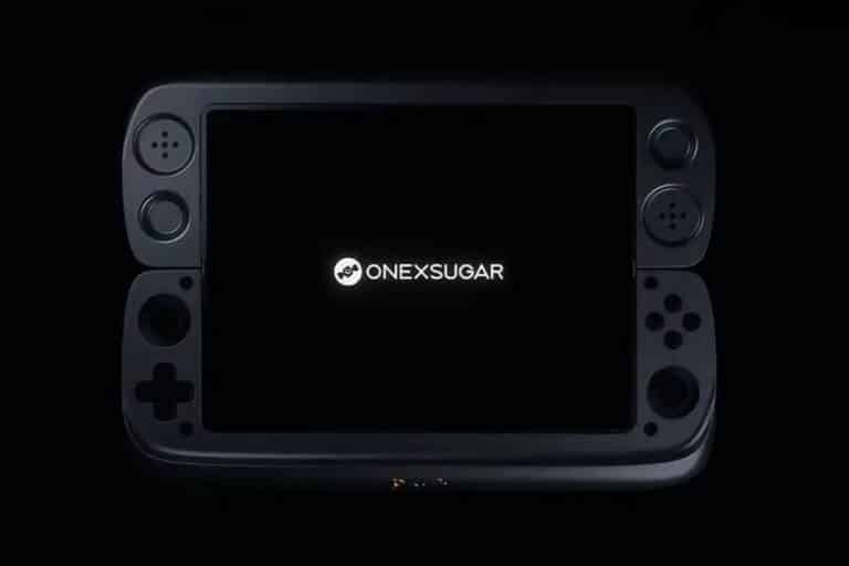 Console de jeu portable avec logo Onexsugar.