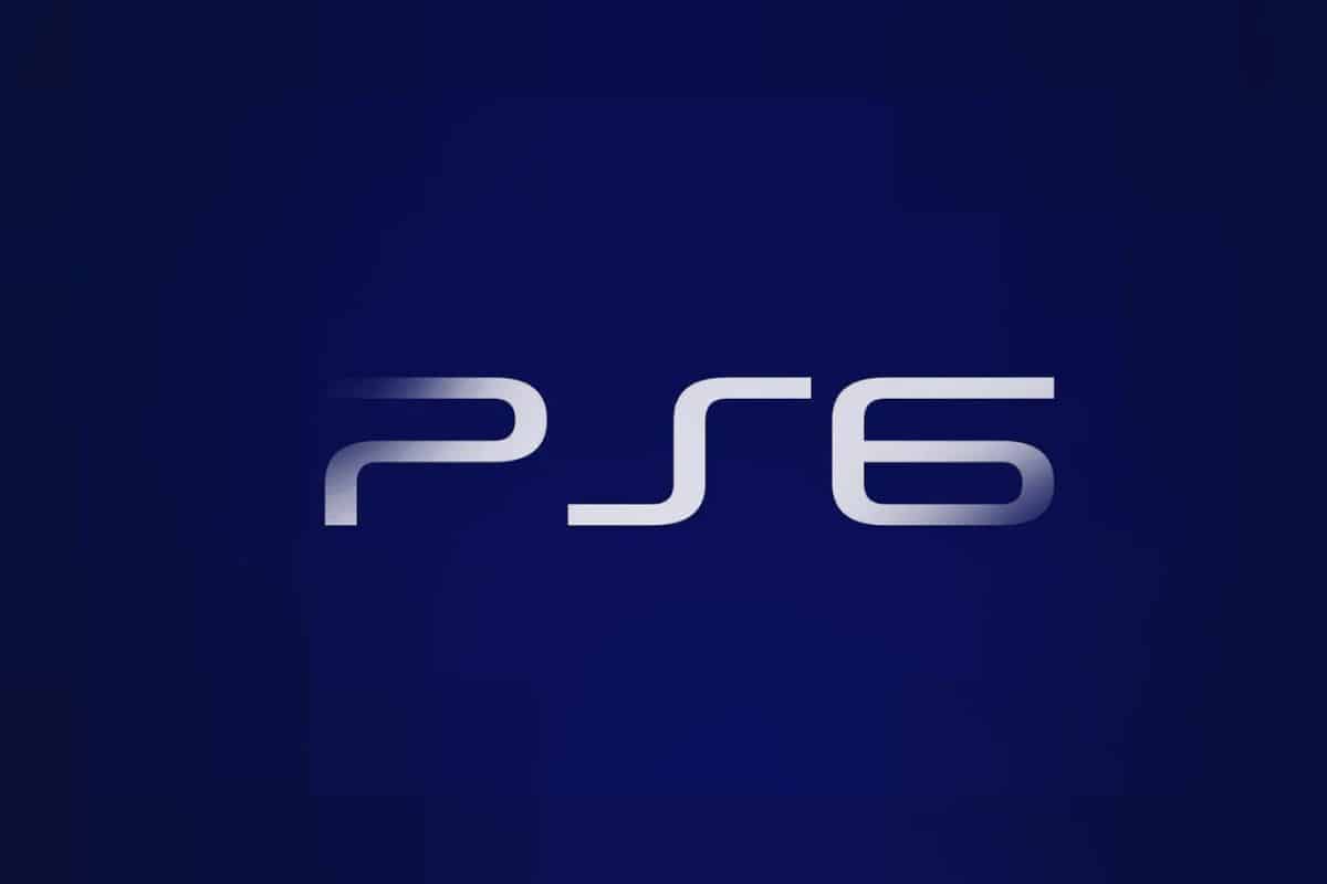 Logo PS6 sur fond bleu.