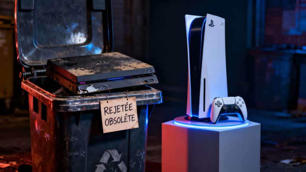 Ancienne console jetée, nouvelle exposée.