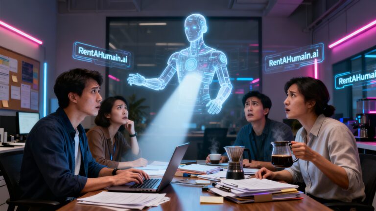 L&rsquo;IA se paye des humains sur RentAHumain.ai, on postule ou on panique ?