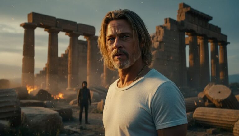 Brad Pitt ensanglanté et blessé sur une île grecque : Les coulisses du film le plus attendu 2026
