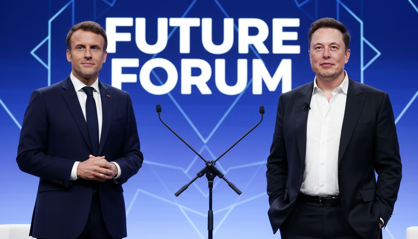 Deux hommes au Future Forum.