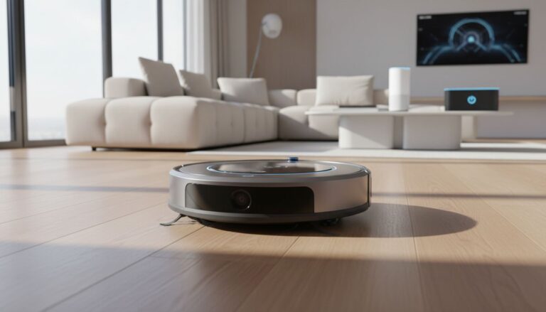 robot aspirateur futuriste confort