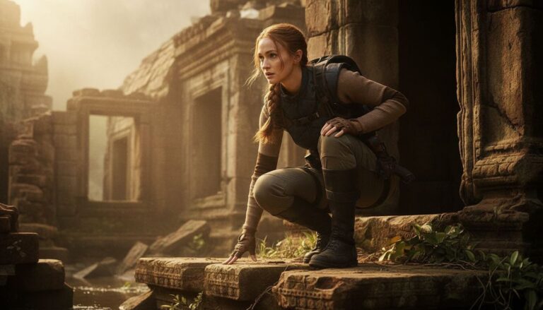 sophie turner lara croft