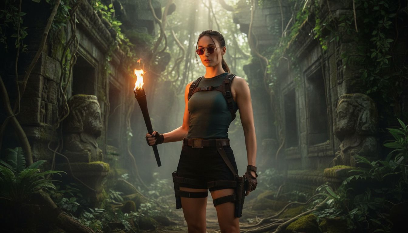 sophie turner tombraider blessure