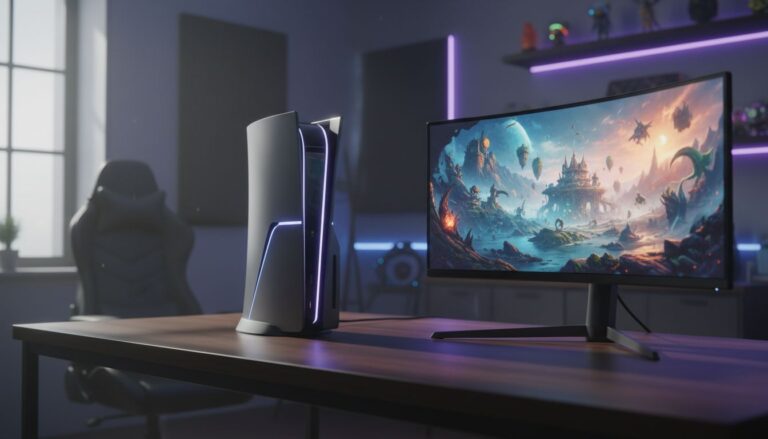 console gaming futuriste