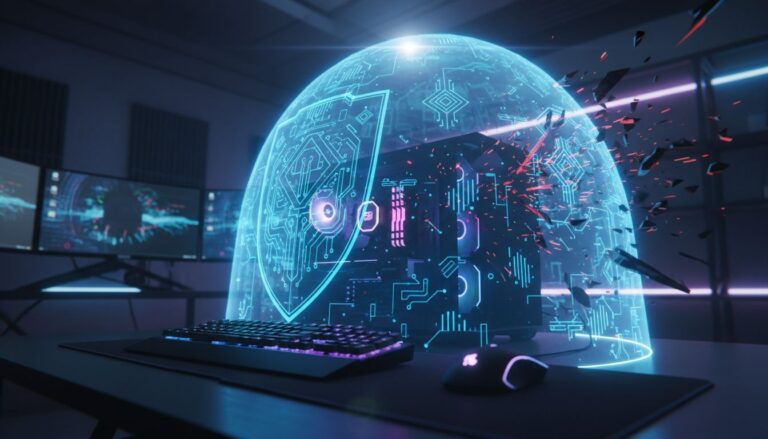 cybersecurite gaming futuriste