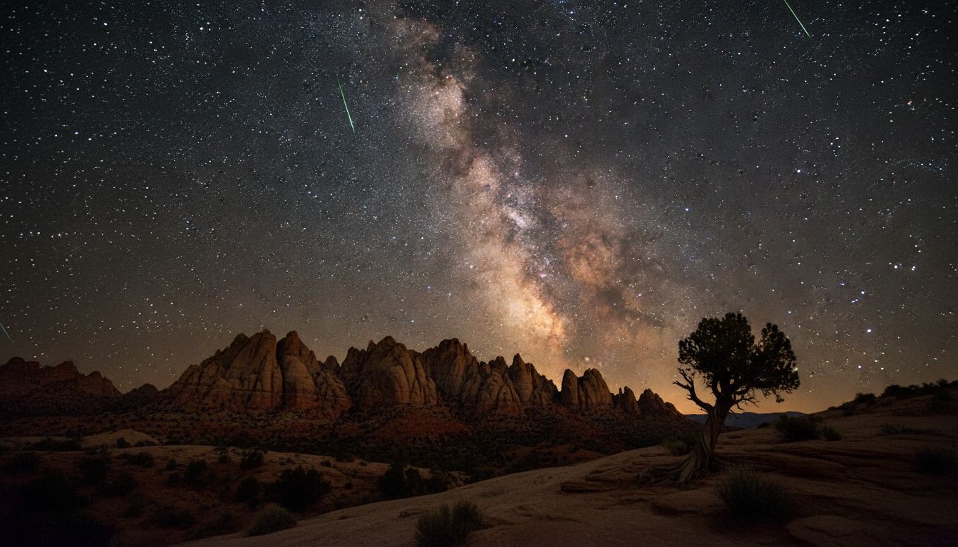 etoiles filantes visible nuit