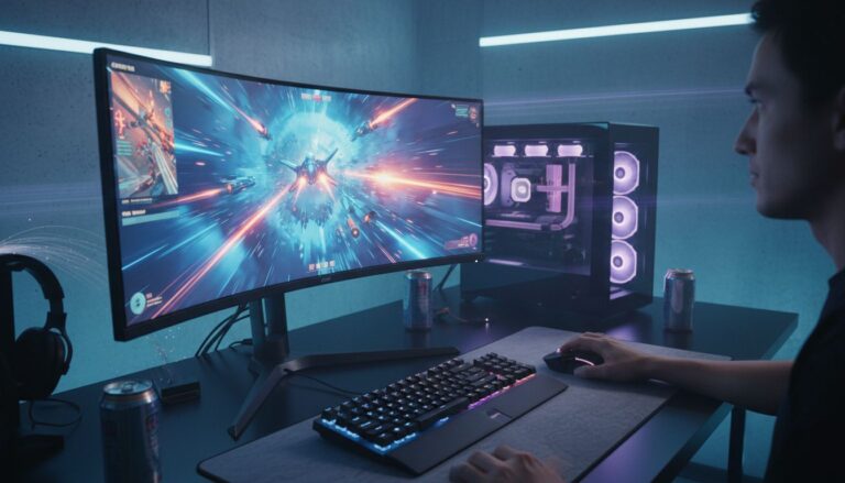 setup gamer futuriste
