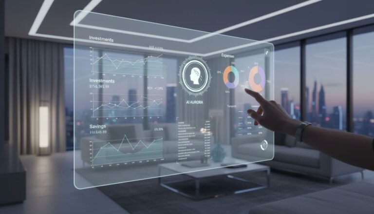 tableau futuriste transparent interactif