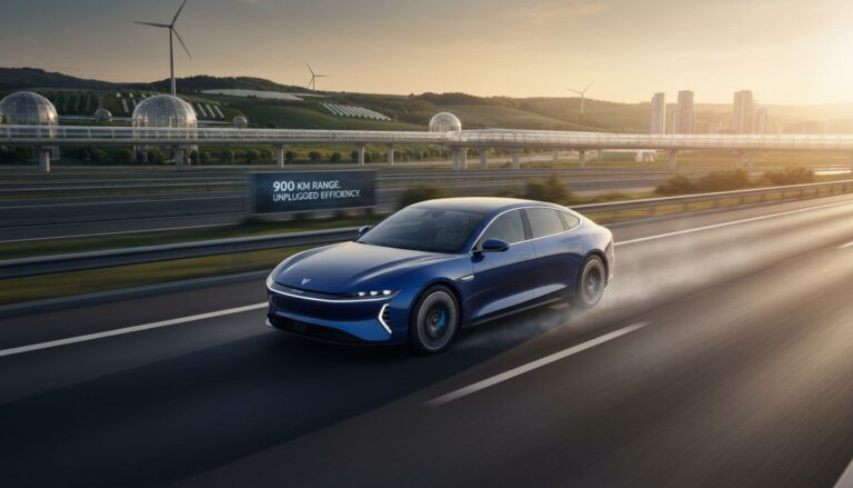 voiture chinoise futuriste route