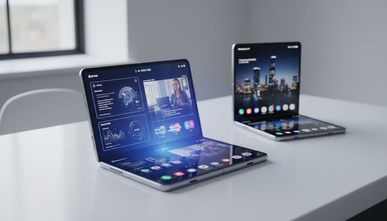 galaxy fold futuriste