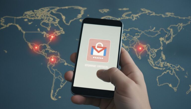 main smartphone stockage gmail