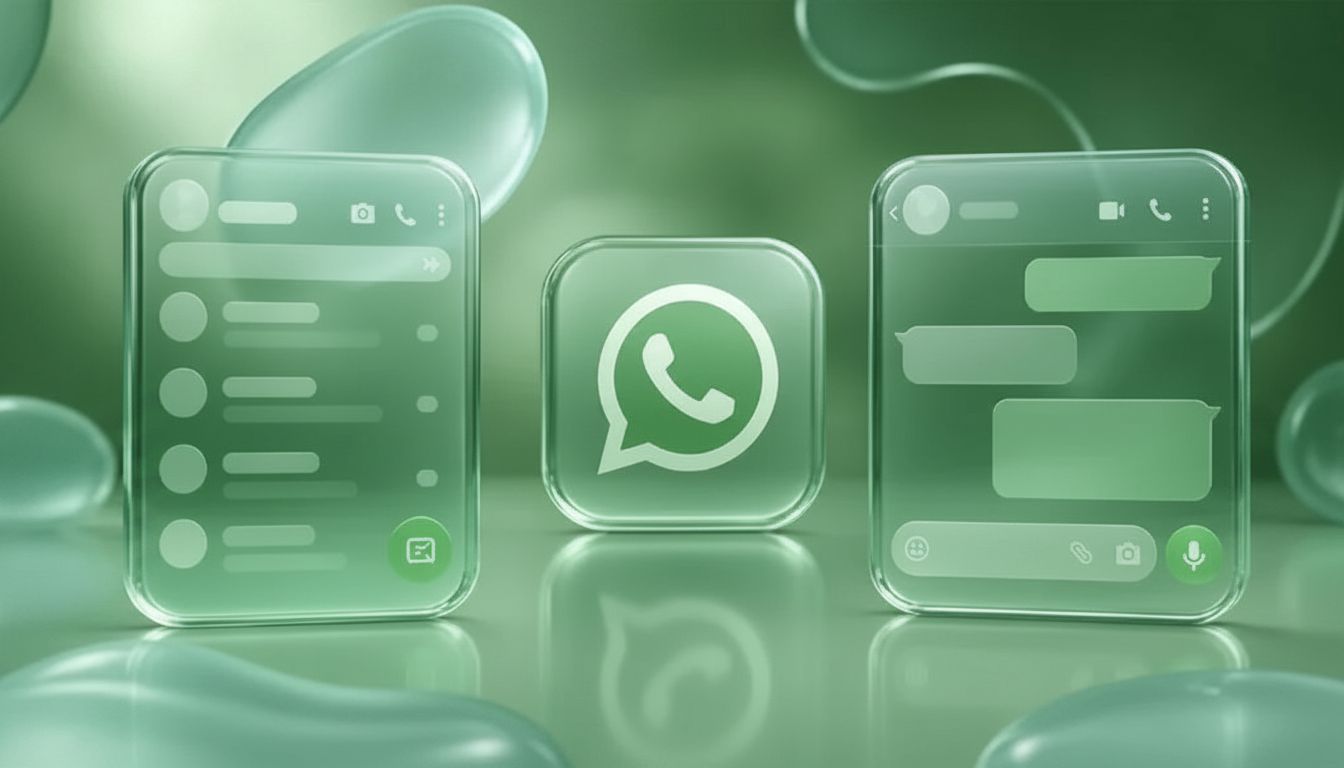 Seulement sur iPhone : WhatsApp teste l’effet Liquid Glass qui fait fureur