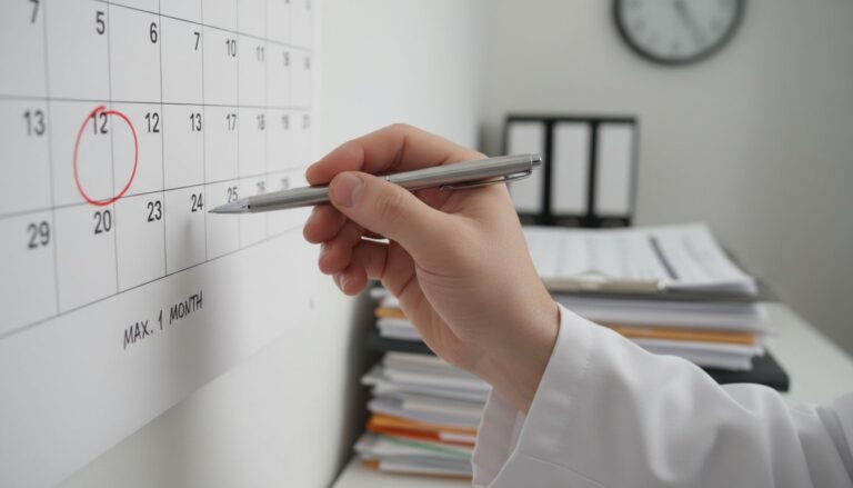 main medecin calendrier photorealiste
