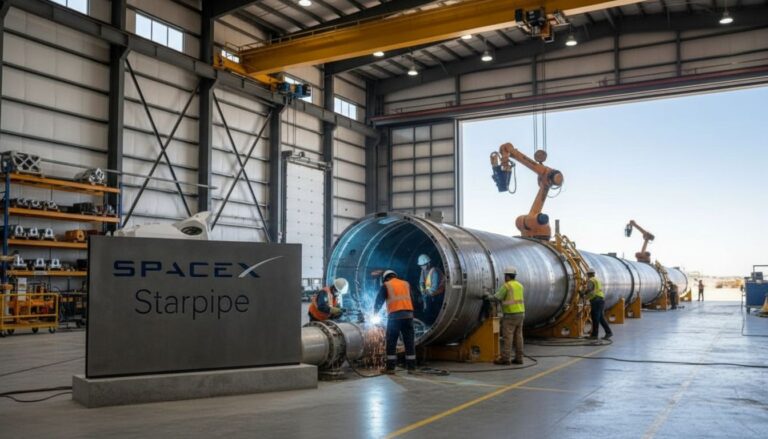 starship spacex pipeline