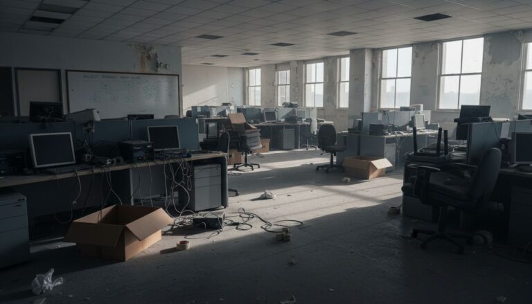bureau abandon restructuration societe