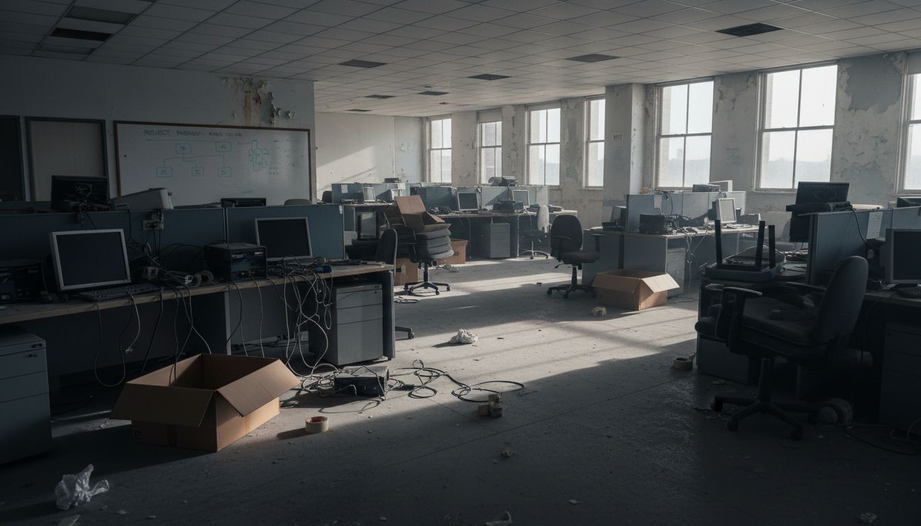 bureau abandon restructuration societe