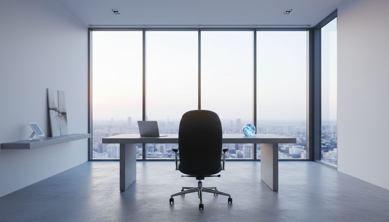 bureau isolement pouvoir minimaliste