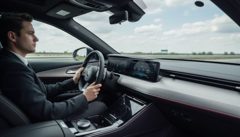interieur voiture futuriste