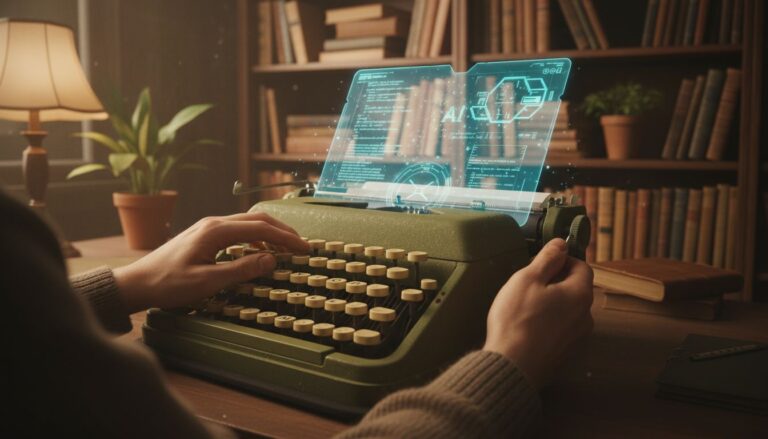 main ecriture ia machine