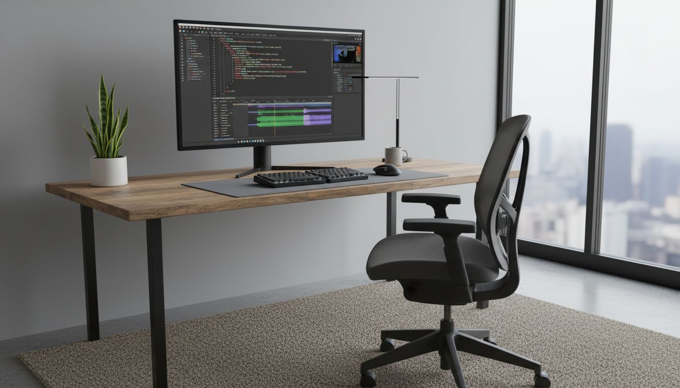 bureau minimaliste productif