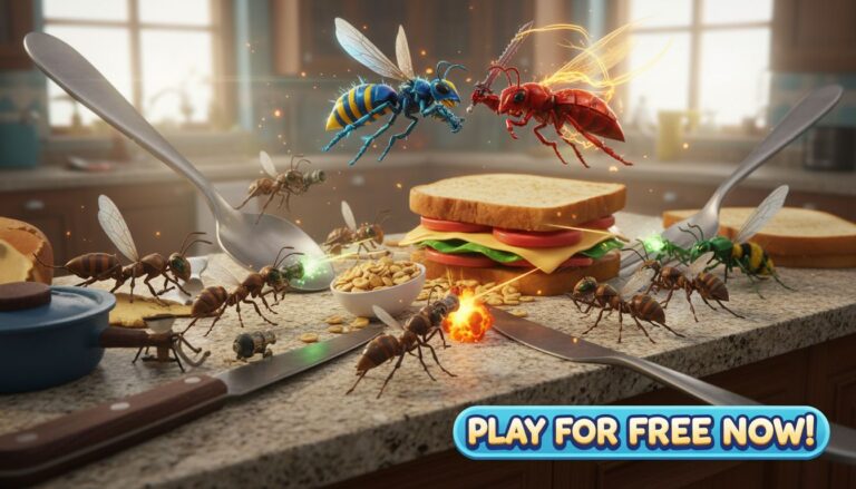 insectes combat cuisine jeu