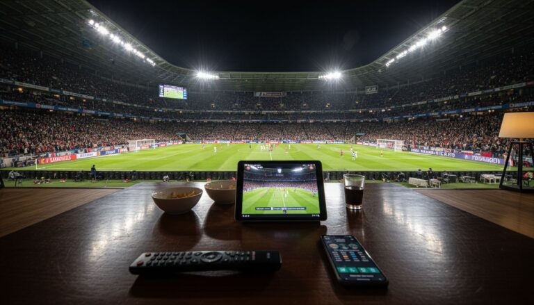 stade nuit match tele